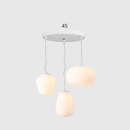 Suspension LED en verre au design japonais moderne pour intérieur élégant — LZ4X9Q