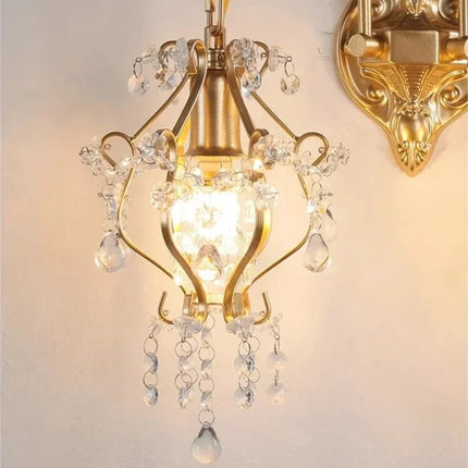 Applique murale rétro nordique en cristal pour décoration intérieure — LZ4X9Q2