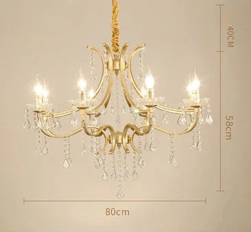 Lustre moderne en cristal avec éclairage LED intégré — LZ4P9XJ
