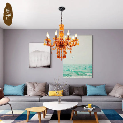 Lustre en fer décoré de fleurs colorées pour enfants — LZ4X9T2