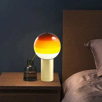 Lampe de bureau LED nordique en verre pour hôtel et restaurant — LZ4X9T2