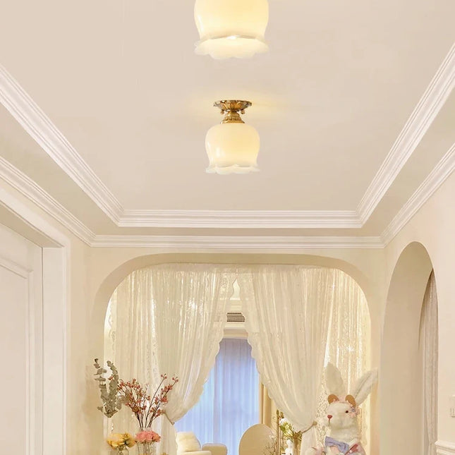 Plafonnier décoratif style nordique vintage pour intérieur et balcon — LZ4XJ9
