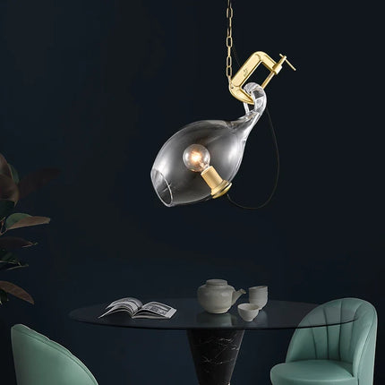 Lustre suspension en verre au design postmoderne créatif — LZ4X9QJ2