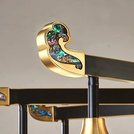 Lustre en cuivre au design luxueux pour intérieur moderne — LZ4X9P2