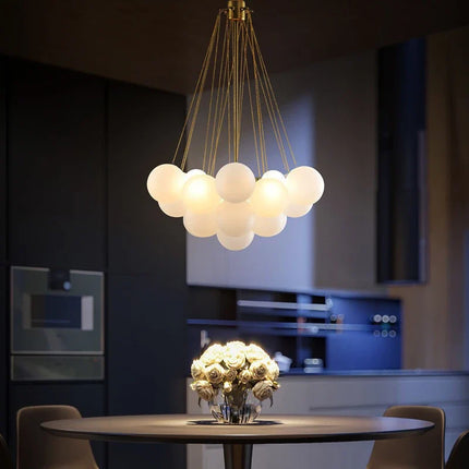 Suspension LED boule en verre style nordique moderne — LZ4X9T
