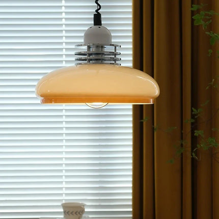 Lustre suspension en verre style antique français pour bar rétro — LZ4QJ7