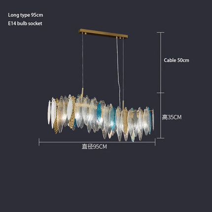Lustre en verre au design nordique pour décoration intérieure — LZ4X9P