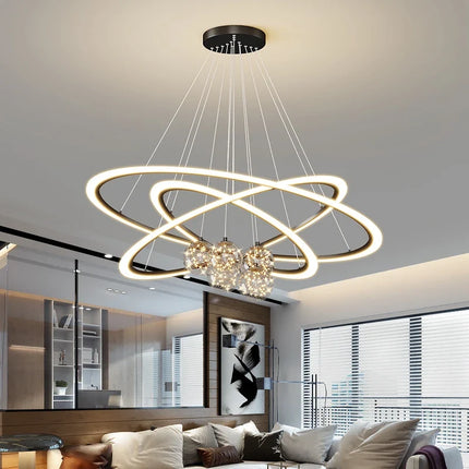 Lustre en verre à motif étoilé pour éclairage intérieur moderne — LZ4X9J