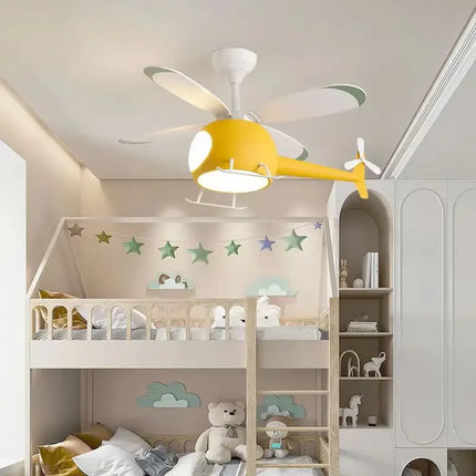 Plafonnier LED ventilateur hélicoptère pour chambre enfant — LZ4X9P