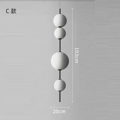 Suspension design en perles pour décoration intérieure moderne — LZ4X9Q