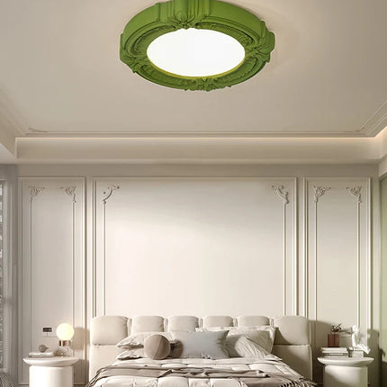 Plafonnier rétro en résine au design français pour intérieur moderne — LZ4XJ9