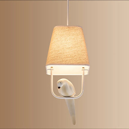 Lustre suspension japonais minimaliste avec motif oiseau — LZ4X9T