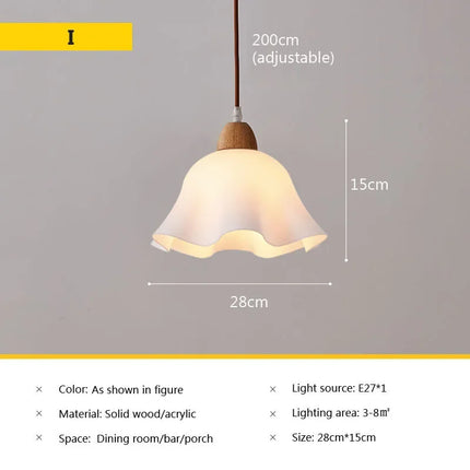 Suspension en verre au style japonais vintage pour intérieur — LZ4Q7M2
