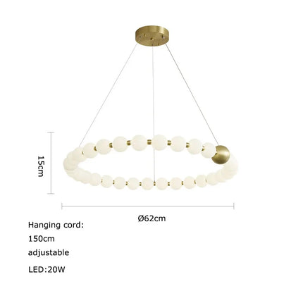 Lustre LED décoratif doré et argenté pour intérieur — LZ4X9P2