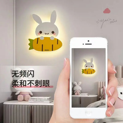 Applique murale LED enfants motifs baleine, lapin et dinosaure — LZ4X9T2