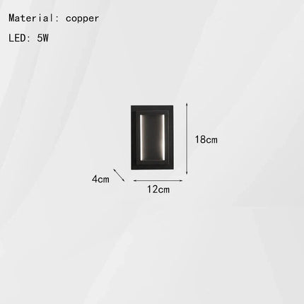 Applique murale LED en cuivre pour atmosphère hôtelière — LZ4X9QJ