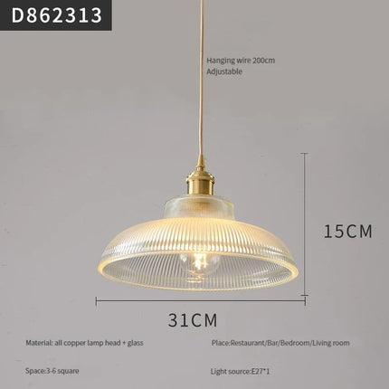 suspension moderne en laiton et verre pour intérieur