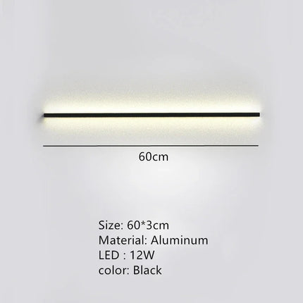 applique murale led moderne avec interrupteur de gradation pour décoration