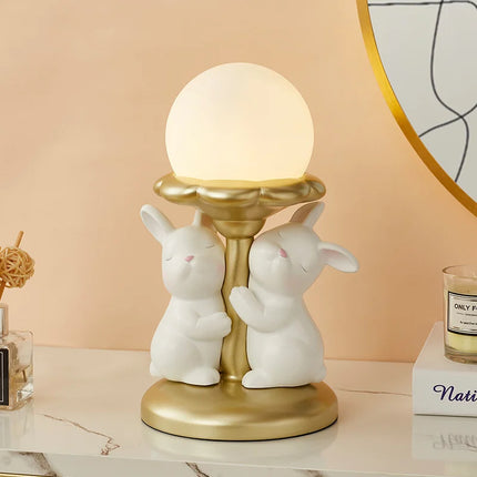 Lampe de bureau kawaii lapin mignon décoration princesse cadeau luxe — LZ4P9X