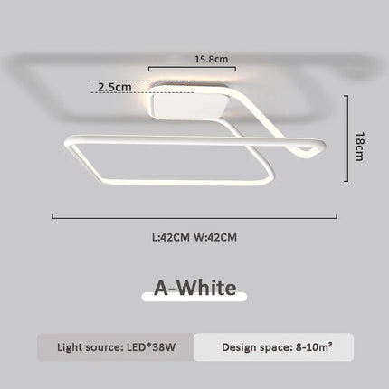 Plafonnier moderne réglable avec télécommande pour intérieur — LZ4X9P