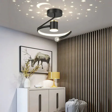 Plafonnier LED minimaliste effet ciel étoilé pour intérieur — LZ4X9P