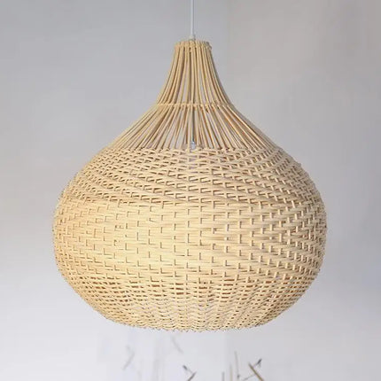 Suspension en osier tissée main forme cage japonaise — LZ4X9T2