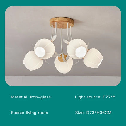 Lustre nordique floral pour décoration intérieure — LZ4X9P2