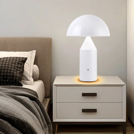 Lampe de table champignon LED rechargeable à interrupteur tactile pour chambre et salle à manger — LZ4D9Q7