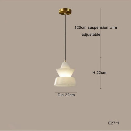 Suspension LED minimaliste en marbre — LZ4X9T1