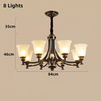 Lustre à 8 lumières / Lumière naturelle