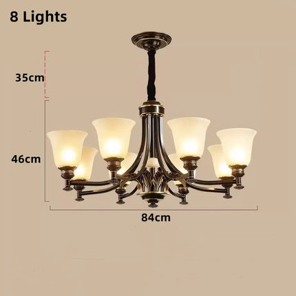 Lustre suspension vintage industriel en cuivre style nordique — LZ7D4Q