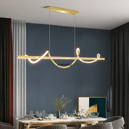 Suspension LED rotative avec télécommande pour décoration intérieure — LZ4X9P