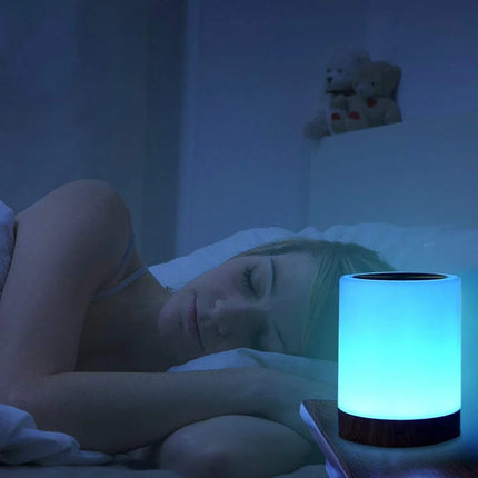 Lampe de table tactile LED rechargeable blanc chaud RGB pour chambre et salon — LZ4X9P