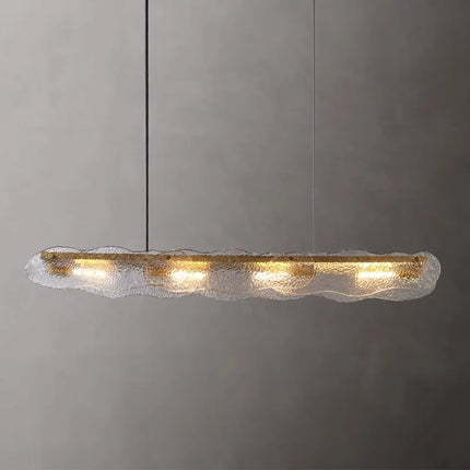 suspension moderne en cuivre et verre pour restaurant