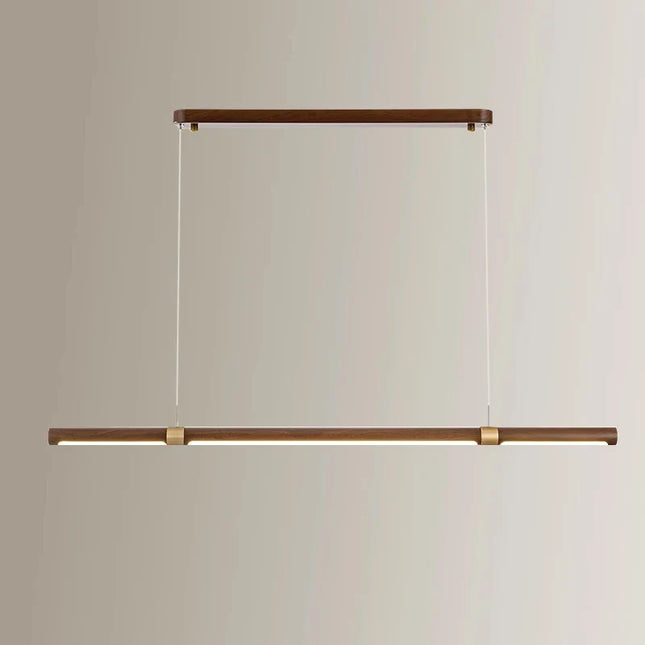 Suspension longue en bois avec éclairage LED intégré — LZ4T9P