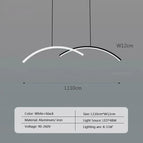 Blanc noir 110cm / Blanc froid