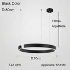 Noir 80cm / 41-50 W / Lumière neutre