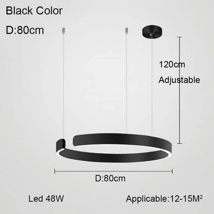 Lustre anneau design allemand à couleurs changeantes — LZ4P9XJ