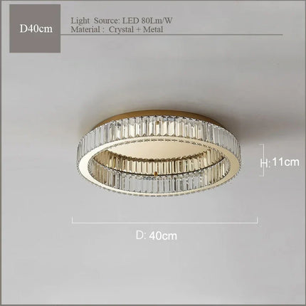 Plafonnier en cristal pour décoration intérieure moderne — LZ4X9T2