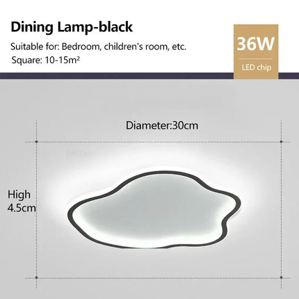 Plafonnier LED décoratif en forme de nuages style nordique — LZ4X9P2