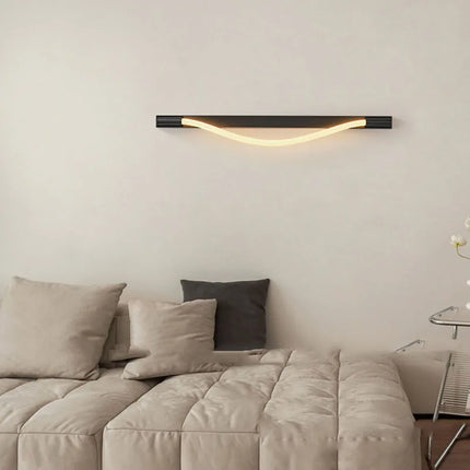 Applique murale LED tube en acrylique style acier inoxydable — LZ4M9Q2