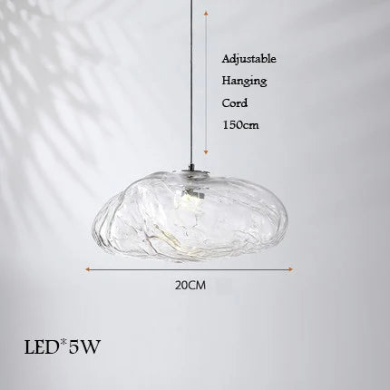 Lustre en verre design nuage décoratif pour intérieur — LZ7FQ2