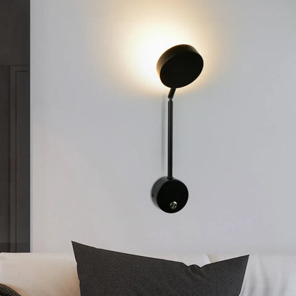 Applique murale LED moderne à éclairage rotatif pour intérieur décoratif — LZ4QJ7