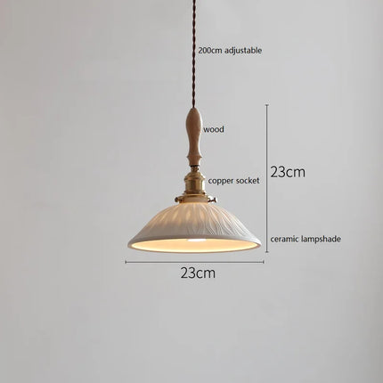 Suspension fleur en céramique moderne
