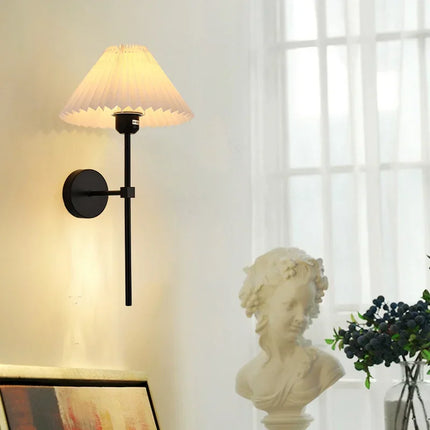 Applique murale plissée en tissu style nordique pour hôtel — LZ4X9T2