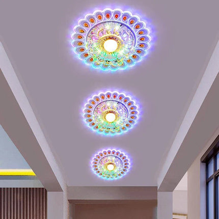 Plafonnier LED encastré moderne en verre pour couloir et porche — LZ4X9T