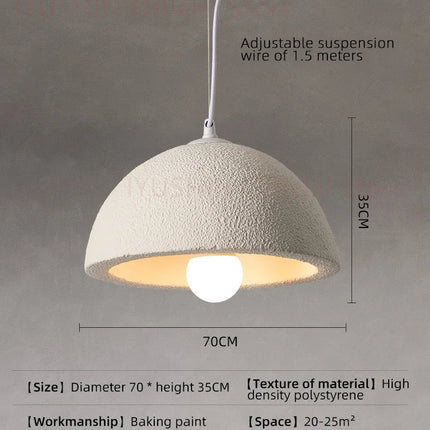 Lustre suspension nordique Wabi Sabi pour décoration intérieure — LZ4XJ7