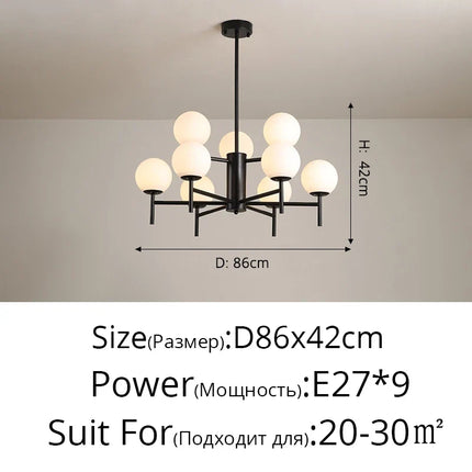 Lustre en verre au design médiéval pour décoration intérieure moderne — LZ4P9XJ