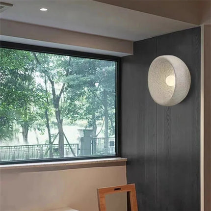 Applique murale japonaise en pierre style wabi sabi pour décoration intérieure — LZ4X7Q9
