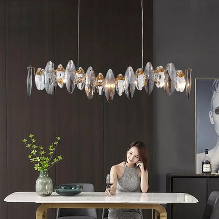 Lustre moderne en cristal pour décoration intérieure 2024 — LZ4X9B